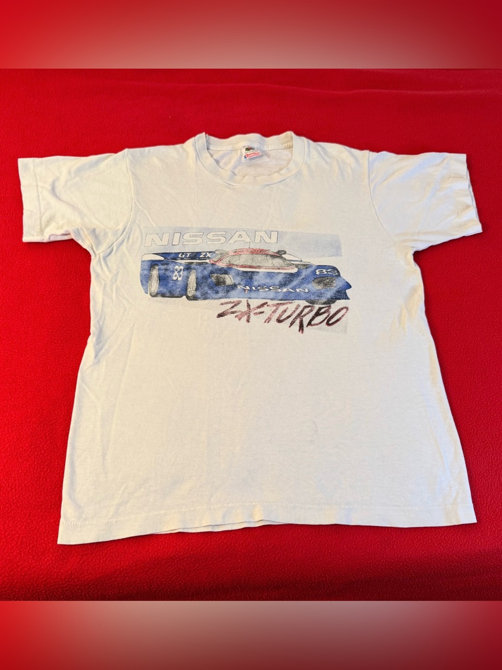 Vintage 90s Nissan Motorsports GTP ZX Turbo Racing T Shirt Size M Double sided